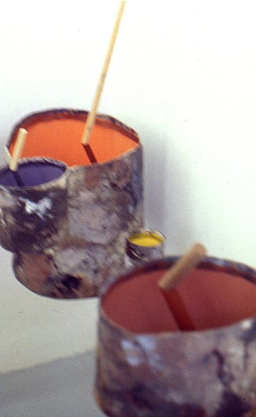 oil, acrylic, canvas, wood, nylon