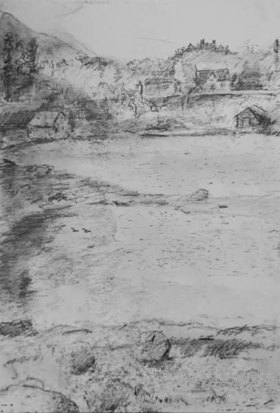 pencil on paper