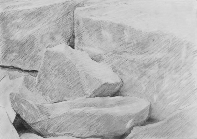 pencil on paper